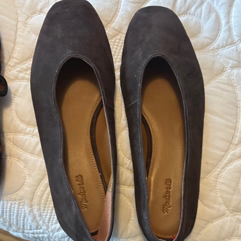 Madewell Women's Dark Brown Suede Flats